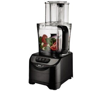 Oster FPSTFP1355 2-Speed 10-Cup Black Food Processor, Chop, shred, slice & knead